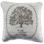 Tree of Life Quilted Decorative Pillow