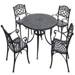 Sedona 5-Piece Metal 48″ Dining Set