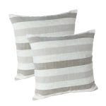 Liza Stripe 18″ Decorative Pillow – Set of 2