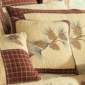 Pine Lodge Quilted Pillow by Donna Sharp – Branch