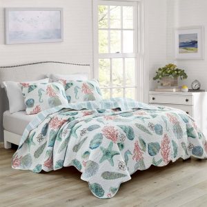 Seaside Whole Cloth Quilt – King