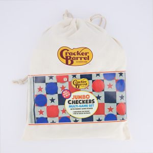 Jumbo Red, White, and Blue Checker Set
