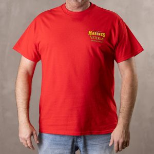 Marines Veteran Star Red Tee