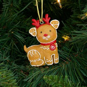 Gingerbread Dog Ornament