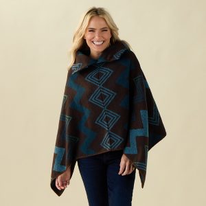 Sweater Print Poncho