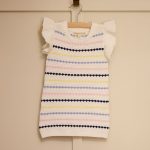 Toddler Stripped Ruffled Sweater Dress