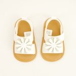 Infant 3D Floral White Sandals