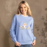 Frog Mushroom Blue Pullover Fleece