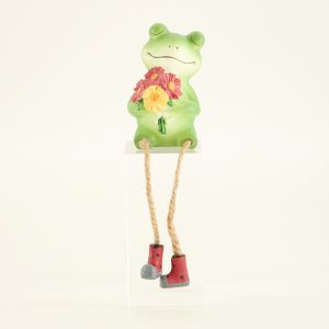 Frog with Bouquet Sitter