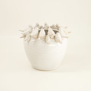 Ceramic Vase with Birds