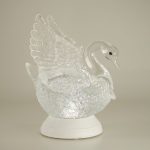 Acrylic Swan Glitter Globe