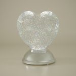 Acrylic Heart Glitter Globe