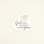 Needed You Heart Shape Block Sign