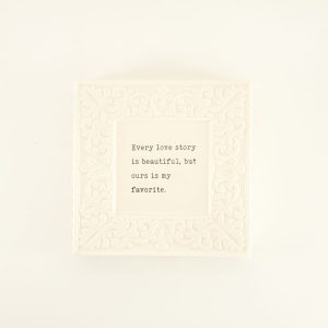 Ceramic Love Story Box Sign