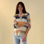 Stripe Top with Beads