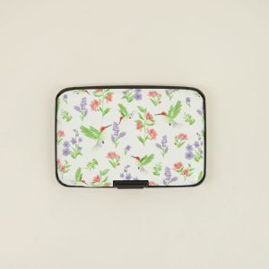 Floral Hummingbird Rfid Wallet