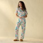 Postcard Print PJ Set