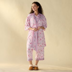 3 Piece Flamingo Pink PJ Set