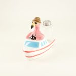 Glass Salt and Pepper Flamingo Holder