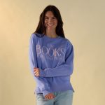 Books Blue Pullover Fleece
