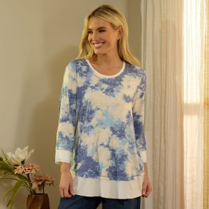 Blue Tye Dye Top