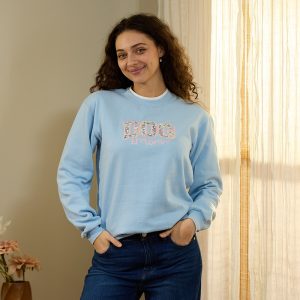 Dog Mom Blue Pullover Fleece