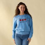 Berry Sweet Blue Pullover Fleece