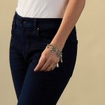 Flag Charm Bracelet – Silver