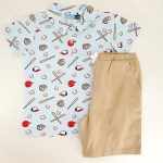 Toddler Baseball Polo and Short Set