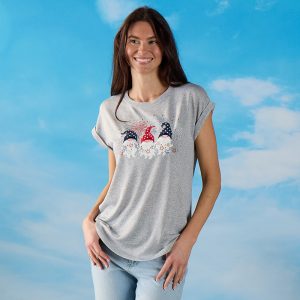 Gnome Celebration Gray Tee