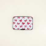 Red Bow with Stripe RFID Wallet