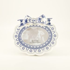 Blue Floral Photo Frame