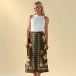 Olive Print Skirt