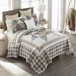 Donna Sharp Smoky Star 3 Piece Cotton King Quilt Set